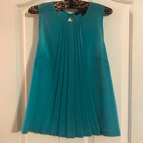“FRENCH CONNECTION” Pleated Sleeveless Top - Picture 1 of 8